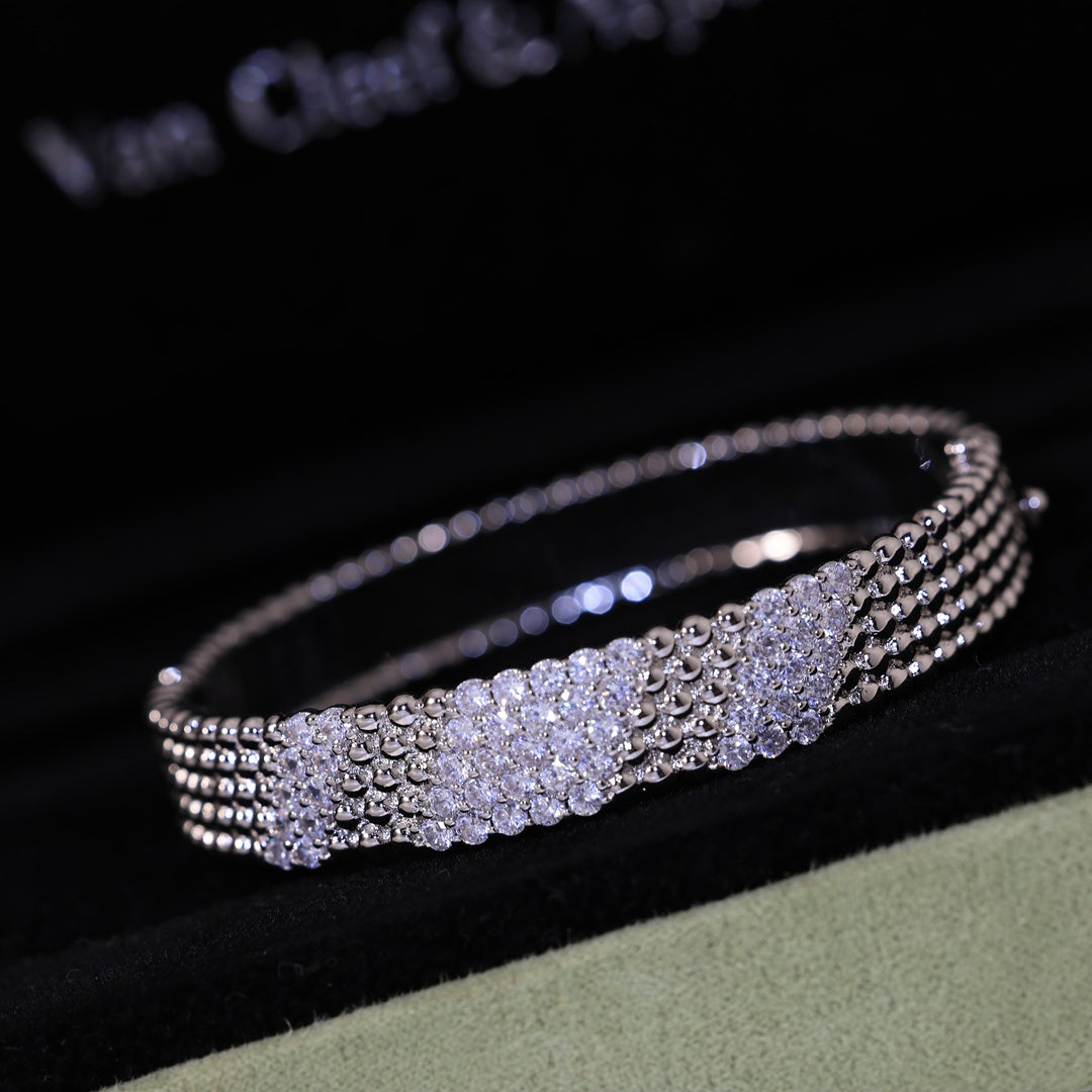 [⭐⭐JeweliWhal]  FIVE-ROW DIAMOND BRACELET