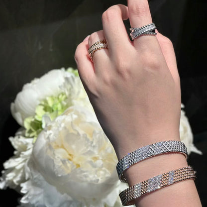 [⭐⭐JeweliWhal]  FIVE-ROW DIAMOND BRACELET