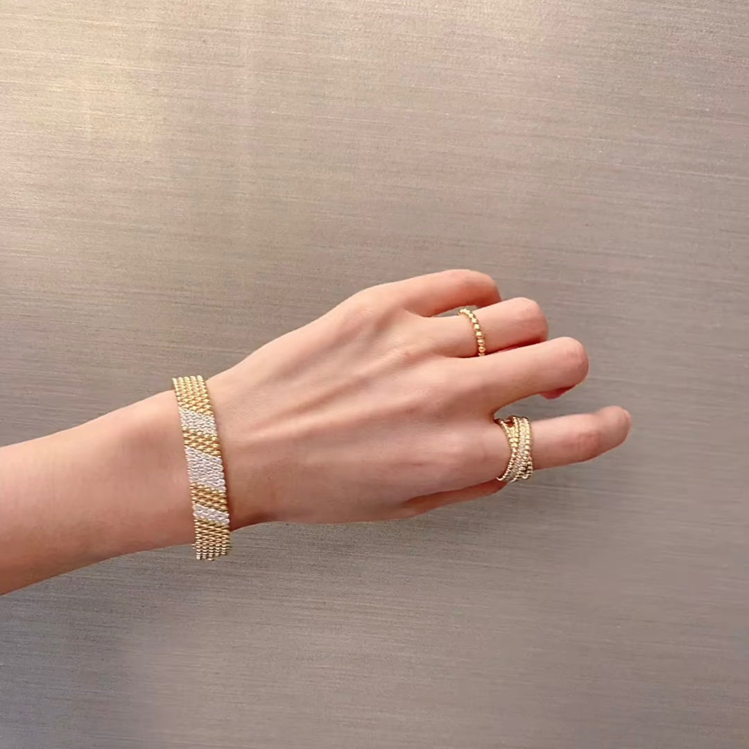 [⭐⭐JeweliWhal]  FIVE-ROW DIAMOND BRACELET