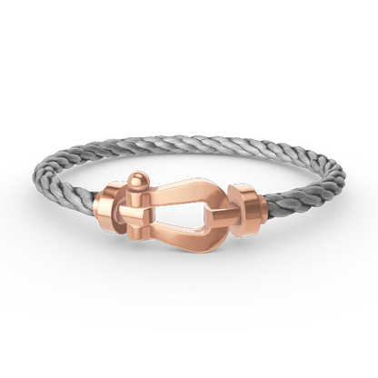 [⭐⭐JeweliWhal]FORCE LARGE HORSESHOE NO DIAMOND BRACELET ROSE GOLD