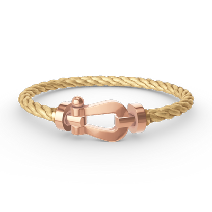 [⭐⭐JeweliWhal]FORCE LARGE HORSESHOE NO DIAMOND BRACELET ROSE GOLD