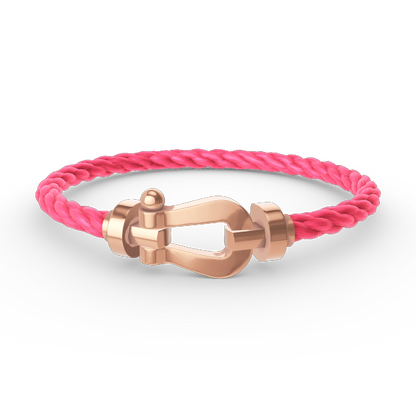 [⭐⭐JeweliWhal]FORCE LARGE HORSESHOE NO DIAMOND BRACELET ROSE GOLD
