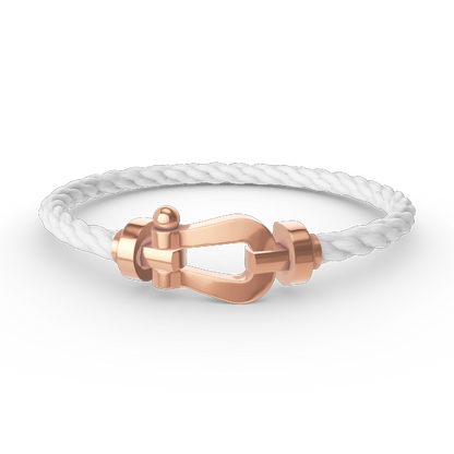 [⭐⭐JeweliWhal]FORCE LARGE HORSESHOE NO DIAMOND BRACELET ROSE GOLD