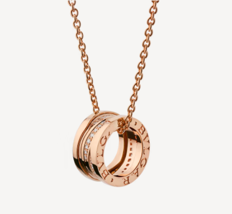 [⭐⭐JeweliWhal]ZERO 1 PINK GOLD DIAMOND NECKLACE
