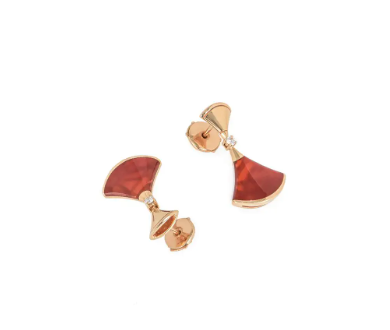 [⭐⭐JeweliWhal]DREAM Carnelian PINK GOLD EARRINGS