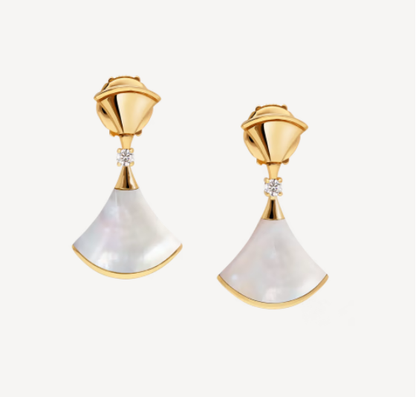 [⭐⭐JeweliWhal]DREAM MOP 1 DIAMOND EARRINGS