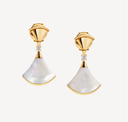 [⭐⭐JeweliWhal]DREAM MOP 1 DIAMOND EARRINGS