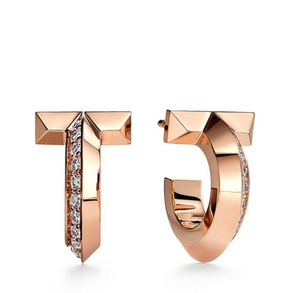 [⭐JeweliWhal]T1 HOOP DIAMOND EARRINGS
