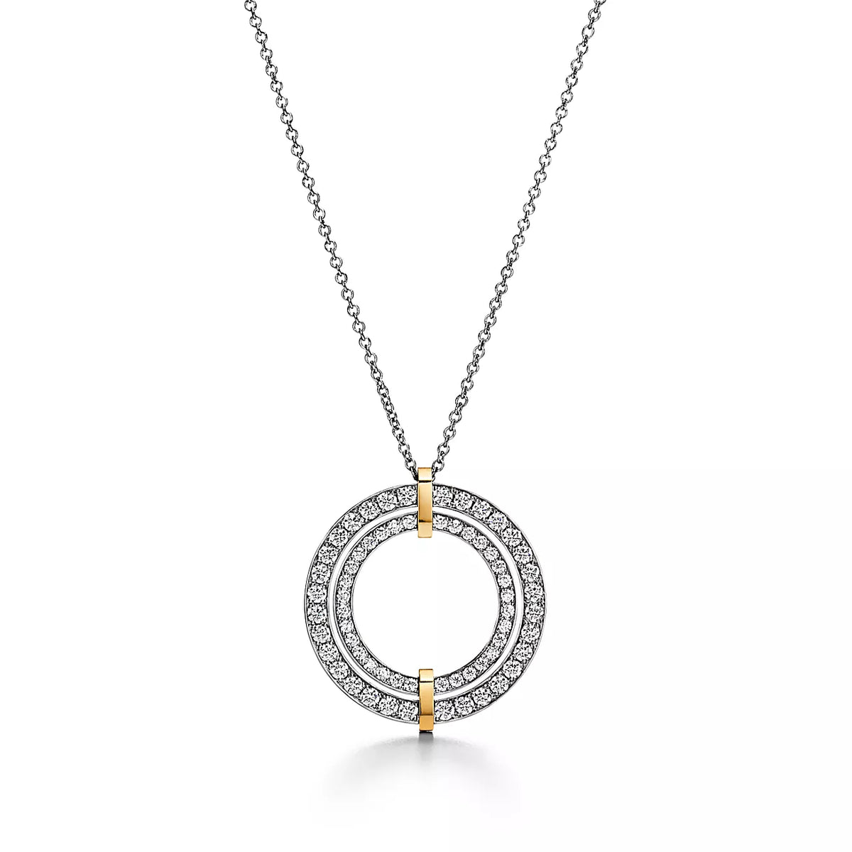 [⭐JeweliWhal]EDGE DIAMOND GOLD SILVER NECKLACE