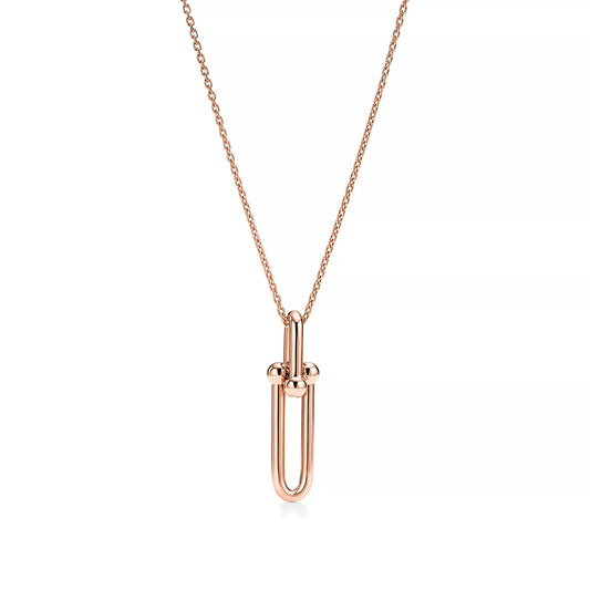 [⭐JeweliWhal]HARDWEAR DROP DOUBLE LINK PEDANT NECKLACE
