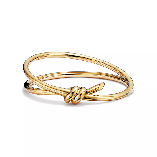 [⭐JeweliWhal]KNOT DOUBLE ROWS BRACELET