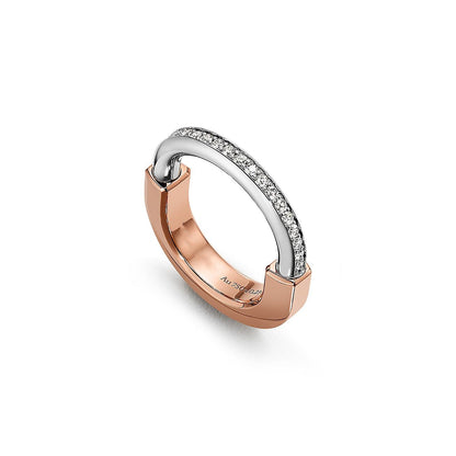 [⭐JeweliWhal]LOCK DIAMOND RING