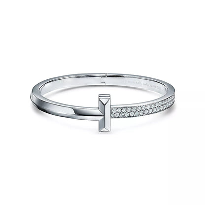 [⭐JeweliWhal]WIDE DIAMONDS HINGED BANGLE