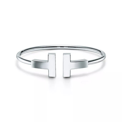 [⭐JeweliWhal]T ワイドワイヤーブレスレット