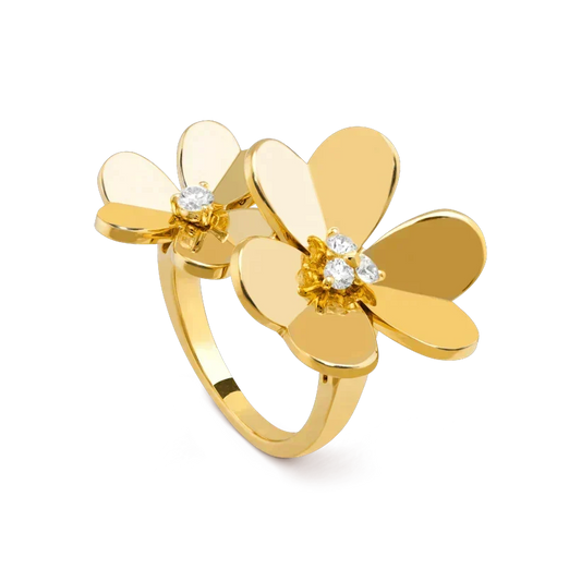 [⭐⭐JeweliWhal]CLOVER COMOS GOLD DIAMOND RING