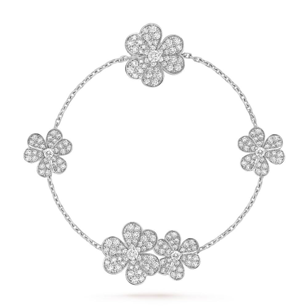 [⭐⭐JeweliWhal]FRIVOLE SILVER 5 FLOWERS BRACELET