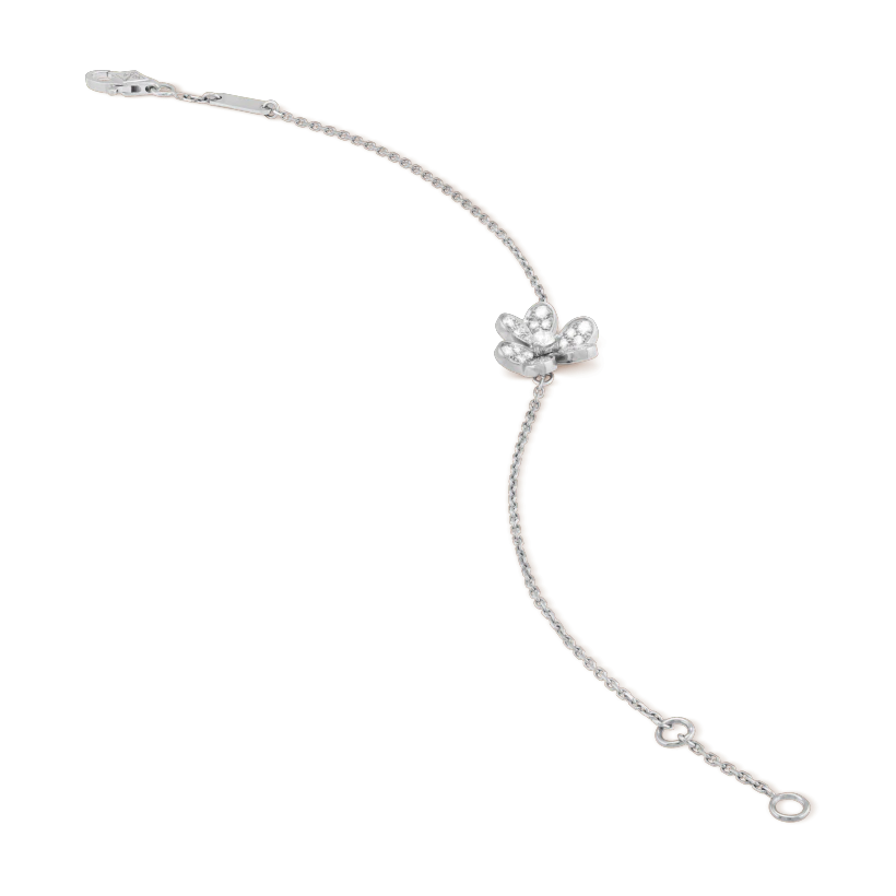 [⭐⭐JeweliWhal]FRIVOLE SILVER FLOWER DIAMOND BRACELET