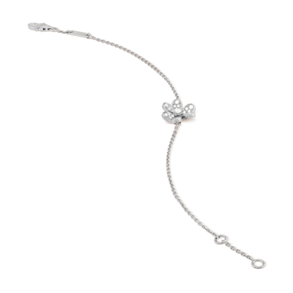 [⭐⭐JeweliWhal]FRIVOLE SILVER FLOWER DIAMOND BRACELET