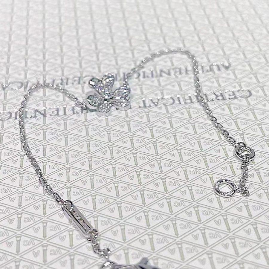 [⭐⭐JeweliWhal]FRIVOLE SILVER FLOWER DIAMOND BRACELET