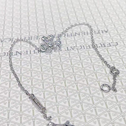 [⭐⭐JeweliWhal]FRIVOLE SILVER FLOWER DIAMOND BRACELET