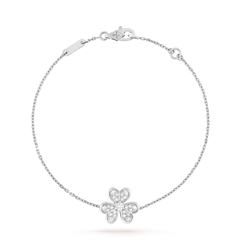 [⭐⭐JeweliWhal]FRIVOLE SILVER FLOWER DIAMOND BRACELET