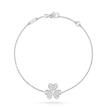 [⭐⭐JeweliWhal]FRIVOLE SILVER FLOWER DIAMOND BRACELET