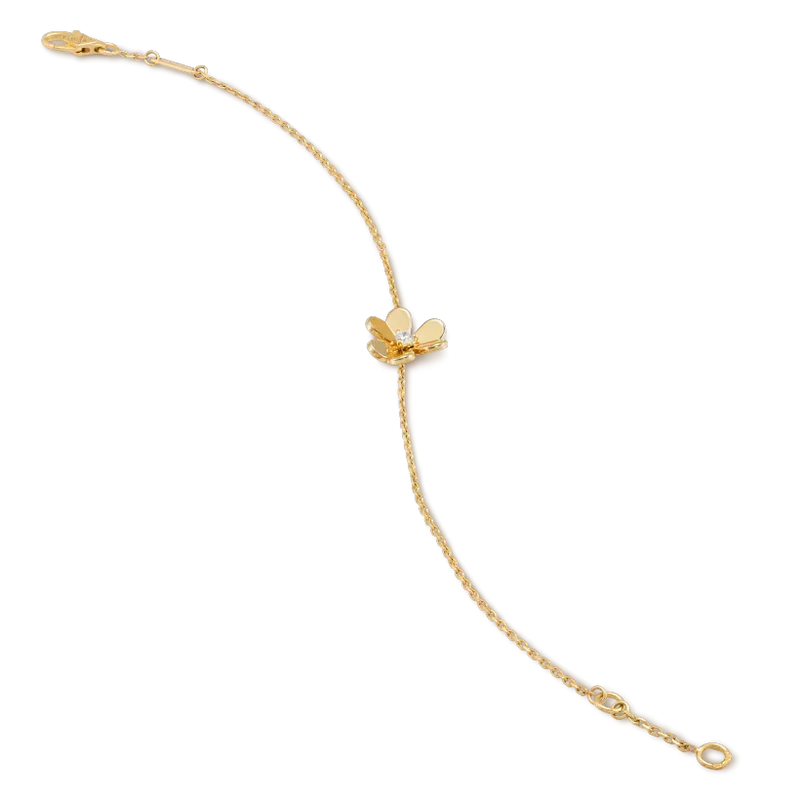 [⭐⭐JeweliWhal]FRIVOLE GOLD FLOWER PINK MALACHITE BRACELET