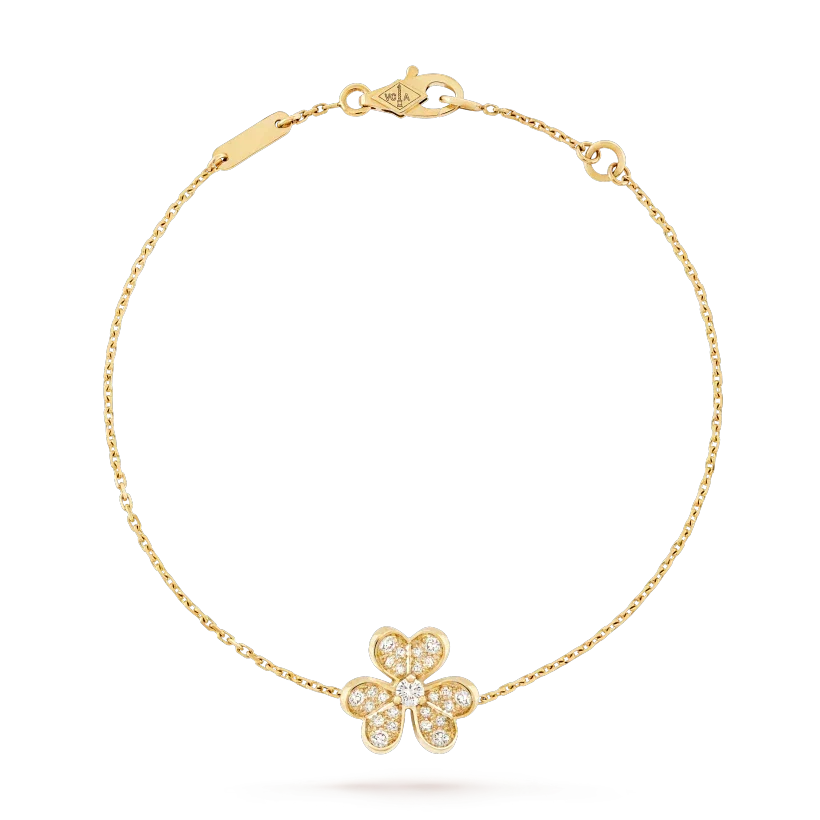 [⭐⭐JeweliWhal]FRIVOLE GOLD FLOWER DIAMOND BRACELET