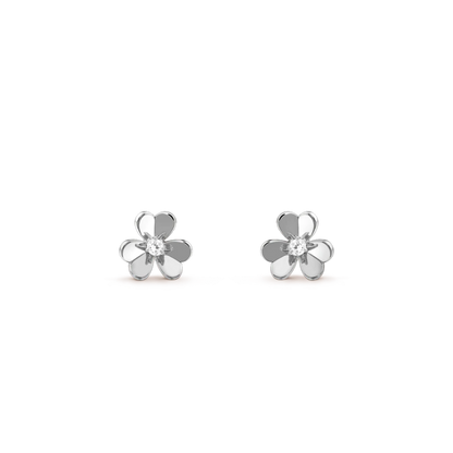 [⭐⭐JeweliWhal]FRIVOLE MINI SILVER FLOWER EARRINGS
