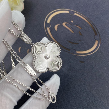 [⭐⭐JeweliWhal]CLOVER 25MM SILVER BIG CLOVER NECKLACE