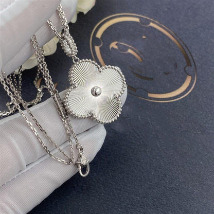 [⭐⭐JeweliWhal]CLOVER 25MM SILVER BIG CLOVER NECKLACE