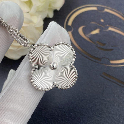 [⭐⭐JeweliWhal]CLOVER 25MM SILVER BIG CLOVER NECKLACE