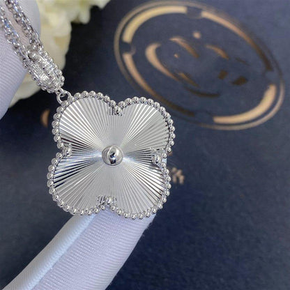 [⭐⭐JeweliWhal]CLOVER 25MM SILVER BIG CLOVER NECKLACE