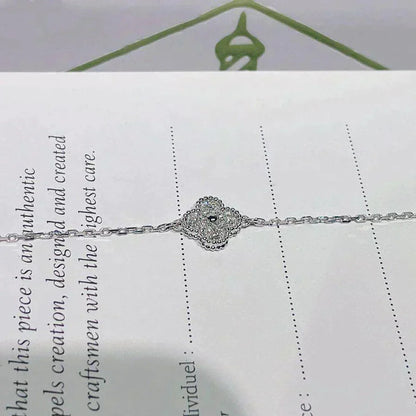[⭐⭐JeweliWhal]CLOVER  SINGLE FLOWER BRACELET SILVER