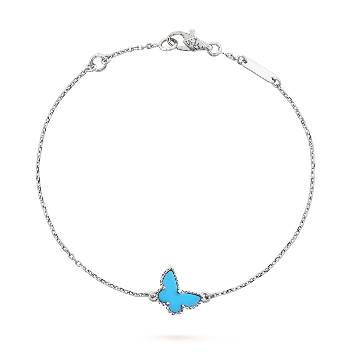 [⭐⭐JeweliWhal]BUTTERFLY TURQUOISE BUTTERFLY BRACELET SILVER