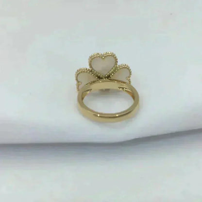 [⭐⭐JeweliWhal]SWEET CLOVER WHITE MOP RING