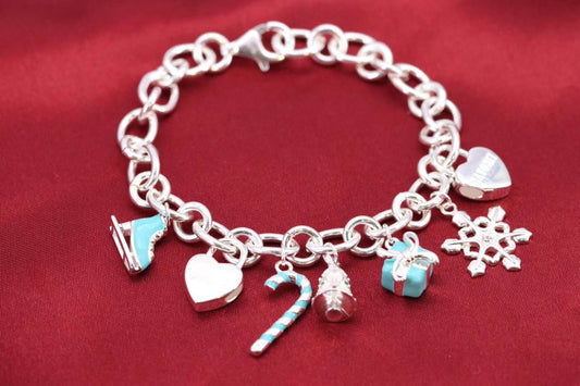 [⭐JeweliWhal]CHRISTMAS SILVER BRACELET