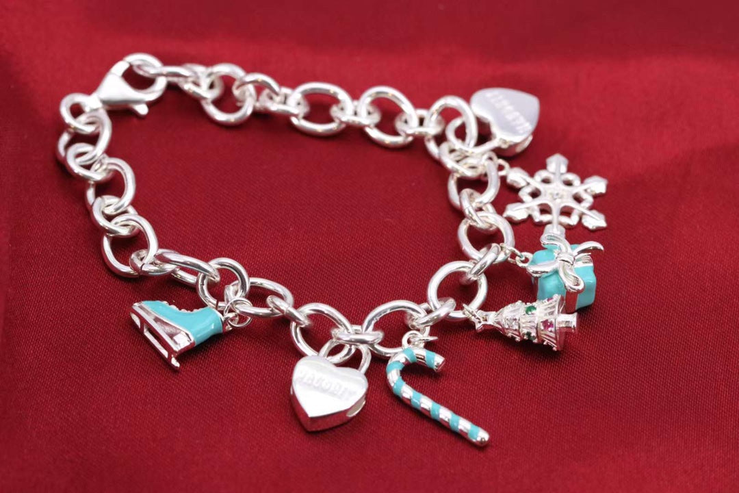 [⭐JeweliWhal]CHRISTMAS SILVER BRACELET