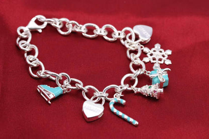 [⭐JeweliWhal]CHRISTMAS SILVER BRACELET