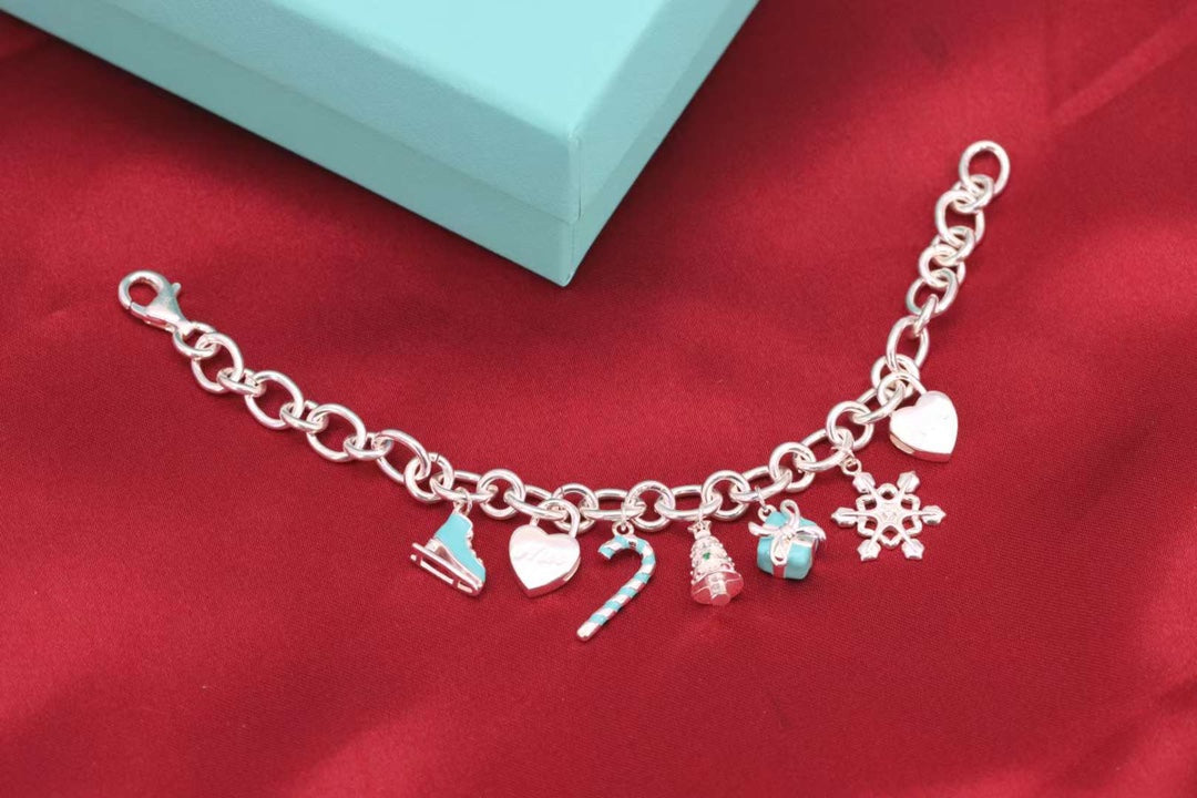 [⭐JeweliWhal]CHRISTMAS SILVER BRACELET