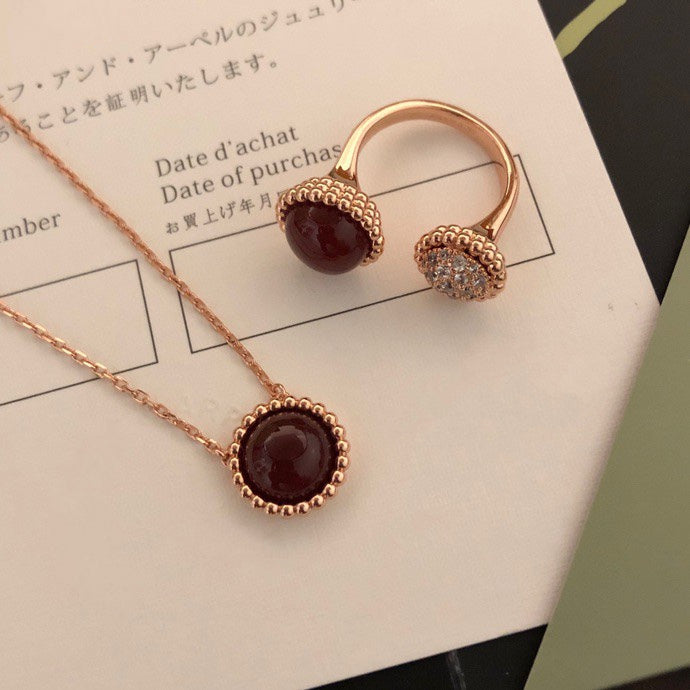 [⭐⭐JeweliWhal]PERLEE COULEURS DIAMOND ROSE GOLD BETWEEN THE FINGER RING