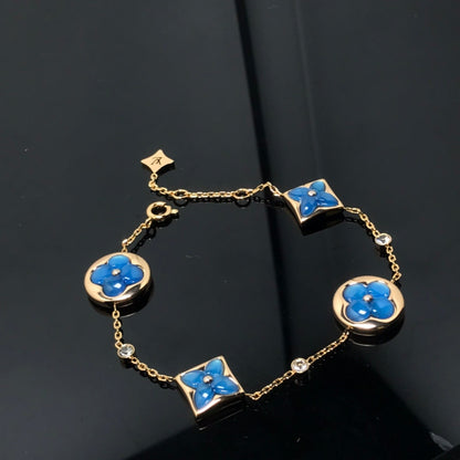 [⭐⭐JeweliWhal]STAR AND SUN 4 MOTIF BLUE BRACELET