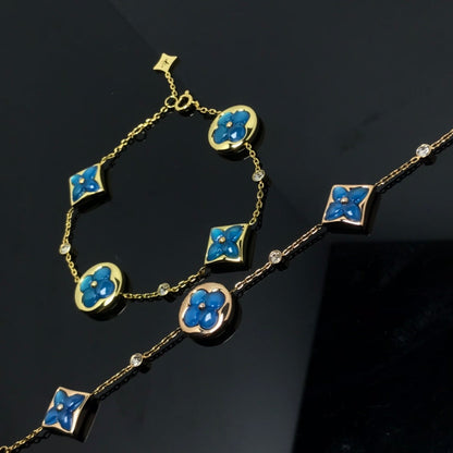 [⭐⭐JeweliWhal]STAR AND SUN 4 MOTIF BLUE BRACELET