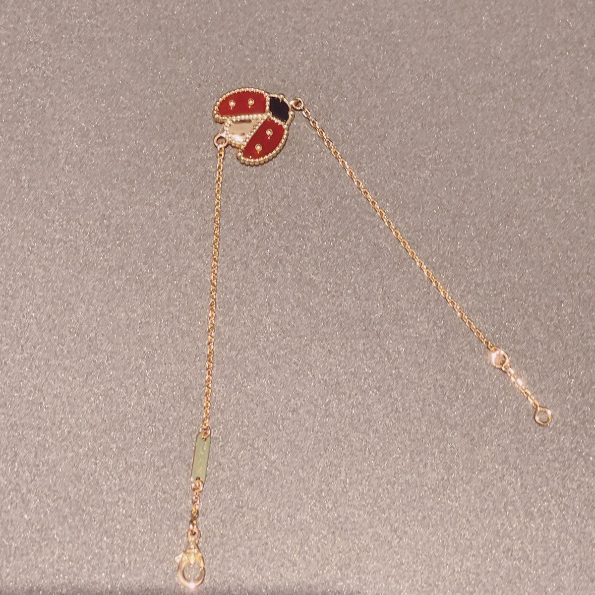 [⭐⭐JeweliWhal]LUCKY SPRING 1 MOTIF PINK GOLD BRACELET