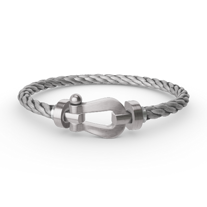 [⭐⭐JeweliWhal]FORCE LARGE HORSESHOE NO DIAMOND BRACELET SILVER