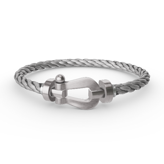 [⭐⭐JeweliWhal]FORCE LARGE HORSESHOE NO DIAMOND BRACELET SILVER