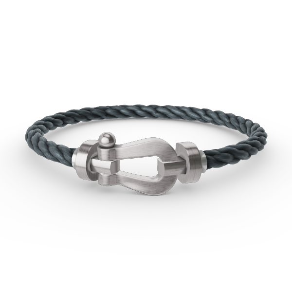 [⭐⭐JeweliWhal]FORCE LARGE HORSESHOE NO DIAMOND BRACELET SILVER
