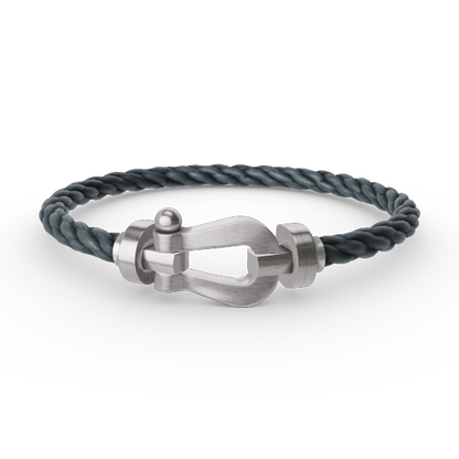 [⭐⭐JeweliWhal]FORCE LARGE HORSESHOE NO DIAMOND BRACELET SILVER