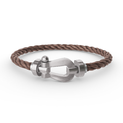 [⭐⭐JeweliWhal]FORCE LARGE HORSESHOE NO DIAMOND BRACELET SILVER
