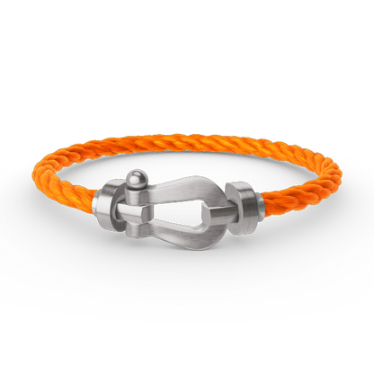 [⭐⭐JeweliWhal]FORCE LARGE HORSESHOE NO DIAMOND BRACELET SILVER